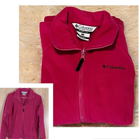 Columbia Raspberry Fleece Zip Up Jacket - Picture 1 of 4